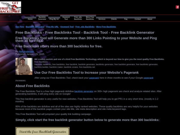 free-backlinks.net website ekran görüntüsü Free Backlinks: Free Backlinks Tool - Backlink Tool - Free Backlinks Generator - Free SEO Tools