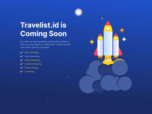 travelist.id website ekran görüntüsü 