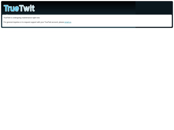 truetwit.com website screenshot 307 Temporary Redirect