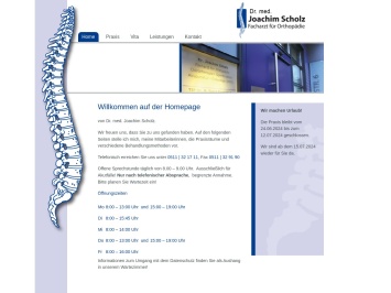 Screenshot von praxis-scholz.com
