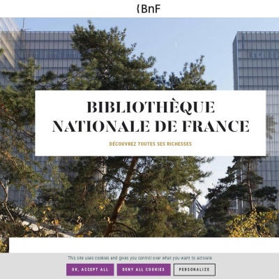 Screenshot of www.bnf.fr