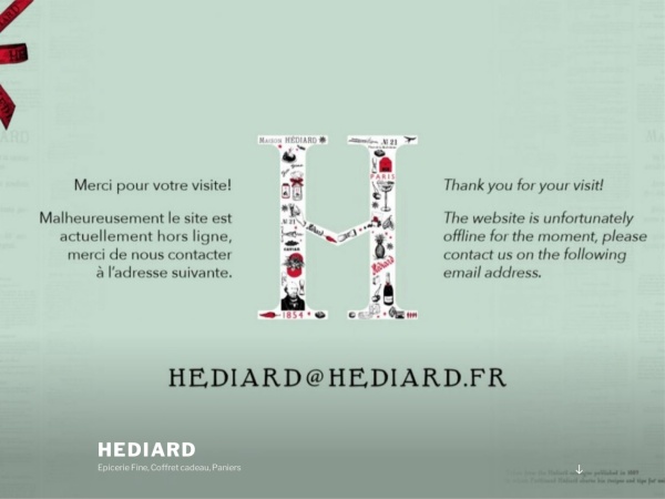 Screenshot of www.hediard.com