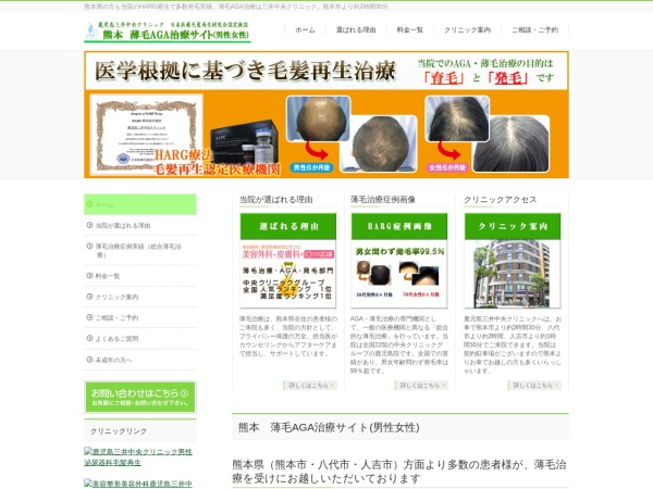Screenshot of www.kumamoto-aga.com