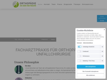 Screenshot von www.mein-orthopaede-celle.de
