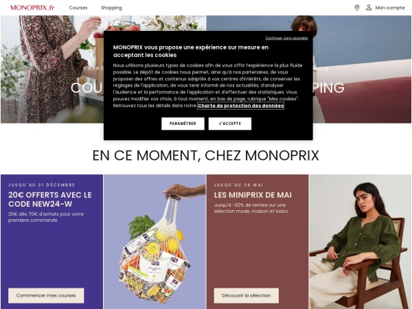 Screenshot of www.monoprix.fr