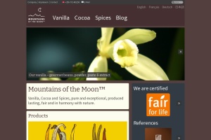 Screenshot of www.mountains-of-the-moon.com