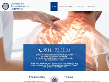 Screenshot von www.orthopaedie-langenhagen.de