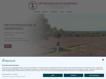 Screenshot von www.orthopaedie-schneverdingen.de