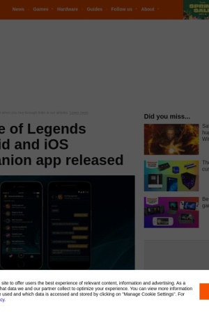 http://www.pcgamesn.com/league-of-legends/league-of-legends-android-and-ios-companion-app-released