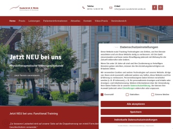 Screenshot von www.praxis-sunderbrink-weide.de