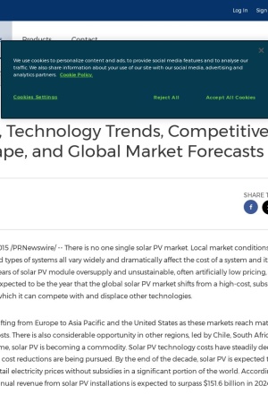 http://www.prnewswire.com/news-releases/distributed-solar-pv-market-drivers-and-barriers-technology-trends-competitive-landscape-and-global-market-forecasts-300158407.html
