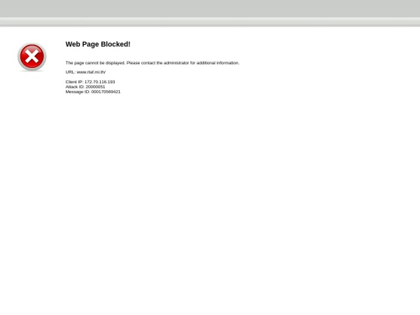 Screenshot of www.rtaf.mi.th