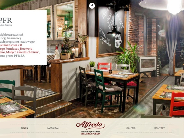 alfredo.com.pl website capture d`écran Restauracja-Pizzeria-Kawiarnia Alfredo