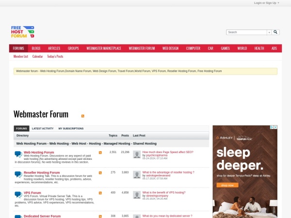 anywebmaster.com website ekran görüntüsü Webmaster Forum - 
		
		Web Hosting Forum, Domain Name Forum