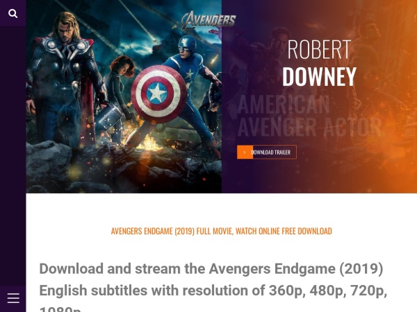 avengersendgamefullmovie.com website immagine dello schermo Avengers Endgame (2019) Full Movie, Watch Online FREE Download
