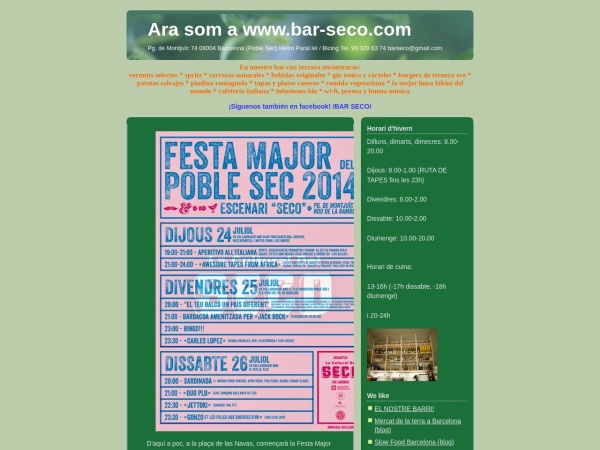 barseco.blogspot.com website Скриншот Ara som a www.bar-seco.com