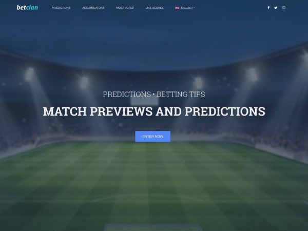 betclan.com website ekran görüntüsü Football Predictions Portal | BetClan