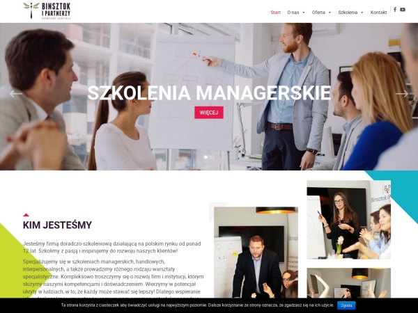 binsztok.pl website Скриншот Binsztok i Partnerzy