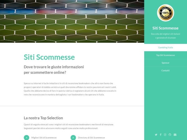 blindwine.it website skärmdump Siti di Scommesse | I Migliori Bookmakers
