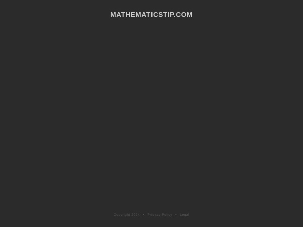bo.mathematicstip.com website ekran görüntüsü Todas las matemáticas en un solo sitio
