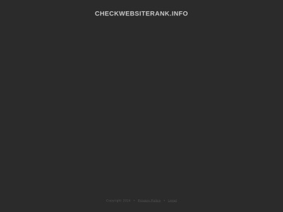 checkwebsiterank.info SEO Report