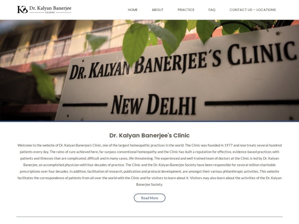 drkbanerjee.com website kuvakaappaus Home - Dr. Kalyan Banerjee's Clinic