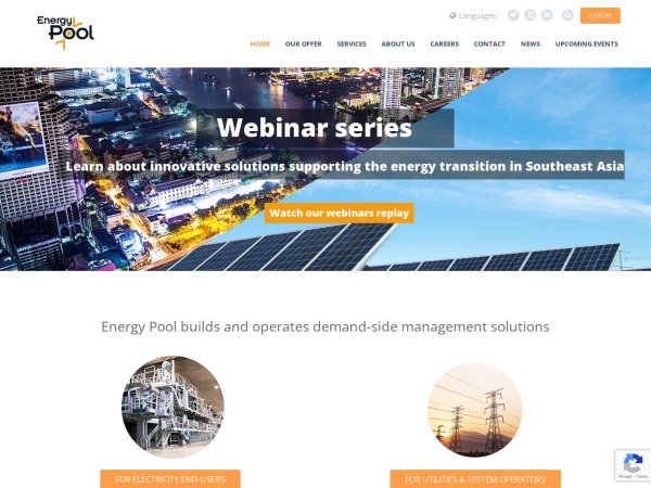energy-pool.eu website Скриншот Home