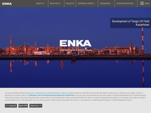 enka.com website ekran görüntüsü ENKA İnşaat ve Sanayi A.Ş. | ENKA is the largest construction company in Turkey and ranked among the