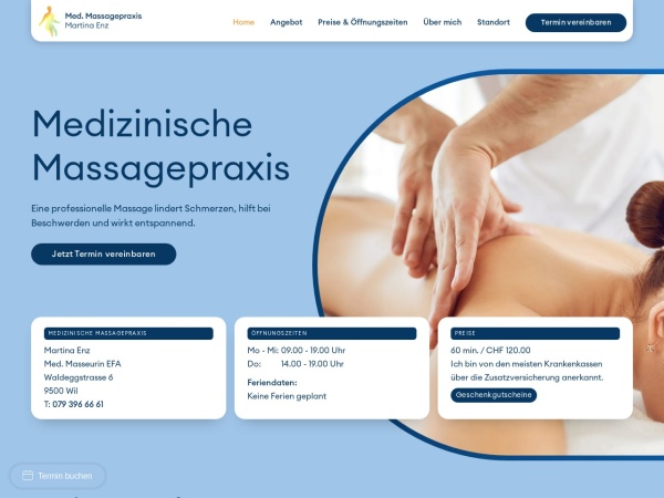 enz-massagepraxis.ch website skärmdump enz-massagepraxis.ch