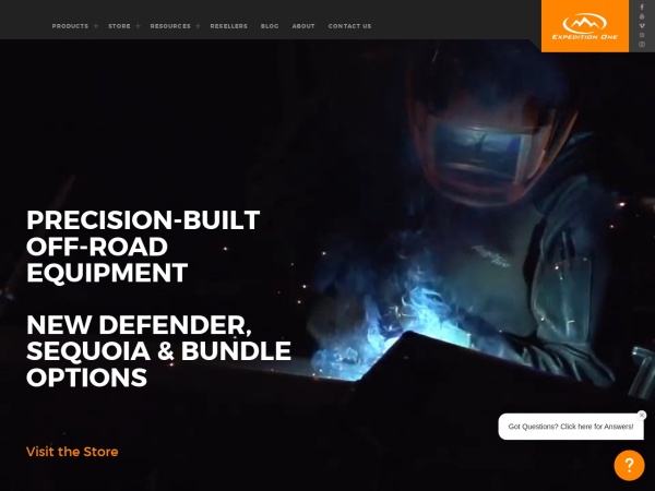 exp-one.com website Скриншот Precision-Built Off-Road Equipment