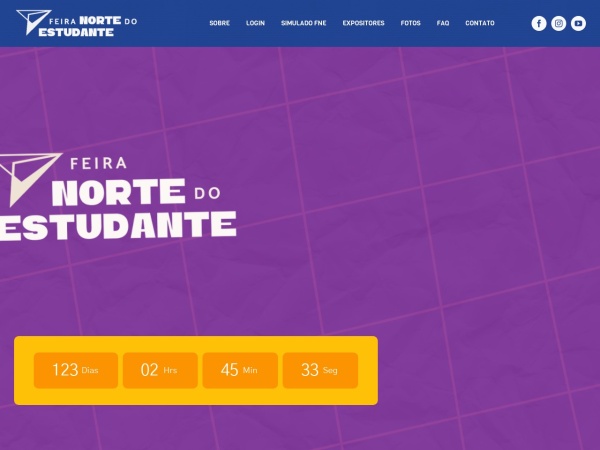 feiranortedoestudante.com.br website captura de tela FNE – Feira Norte do Estudante 2023