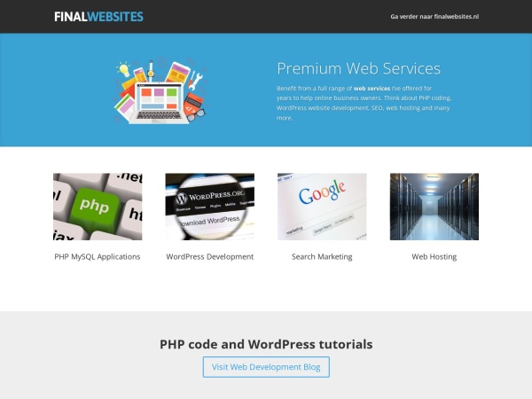 finalwebsites.com website Скриншот Premium Web Services for Business Owners | finalwebsites.com
