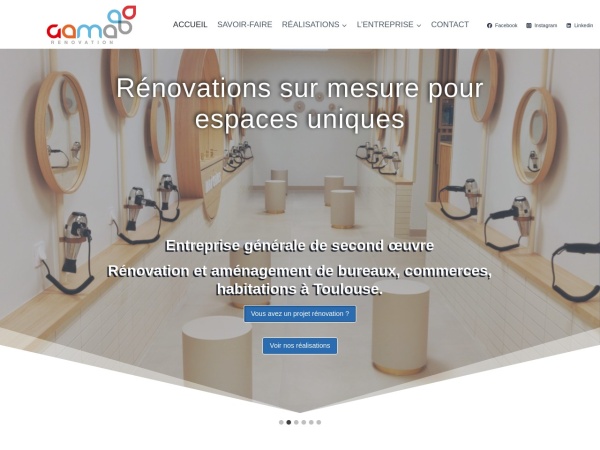gama-renovation.com website ekran görüntüsü TRAVAUX DE RÉNOVATION IMMOBILIÈRE À TOULOUSE