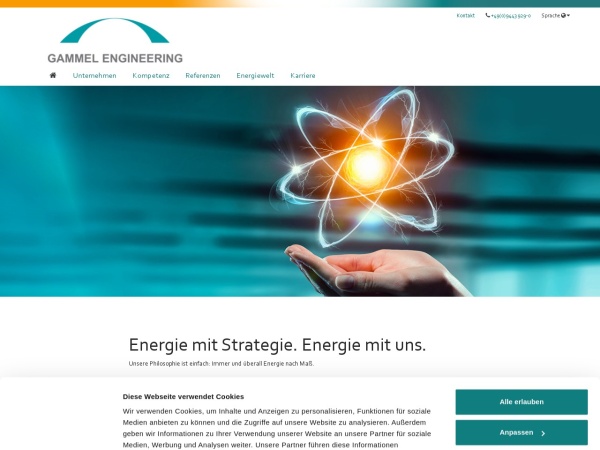 gammel.de website skærmbillede Gammel Engineering GmbH