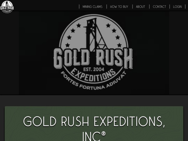 goldrushexpeditions.com website ekran görüntüsü Gold Rush Expeditions – Mining Claims For Sale | Gold Rush Expeditions, Inc&reg