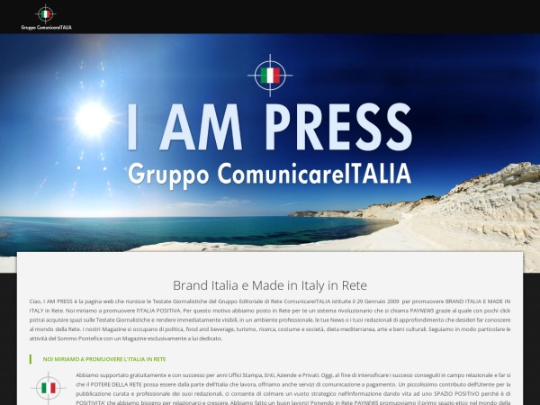 gruppocomunicareitalia.it website ekran görüntüsü Gruppo ComunicareITALIA – Brand Italia e Made in Italy in Rete