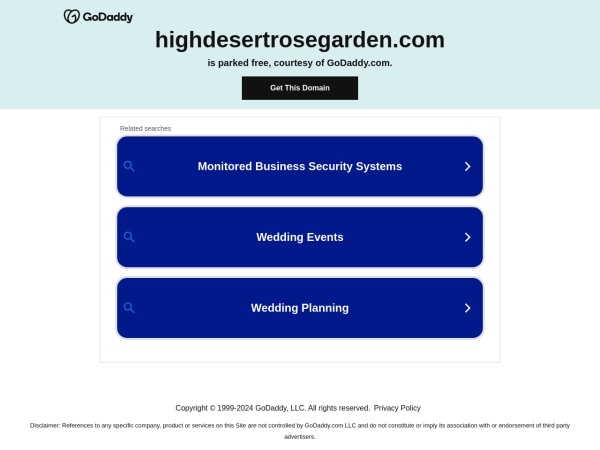 highdesertrosegarden.com website immagine dello schermo High Desert Rose Garden
