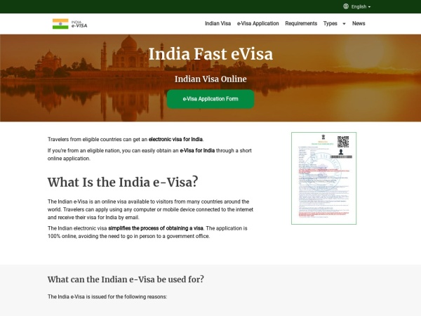 indiafastevisa.com website kuvakaappaus Obtain the Indian Visa Online Easily | India Fast eVisa