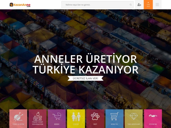 kazananne.com website Скриншот Oyuncak&Amigurumi Bebek, Örgü, Çanta, Anne Elinden Herşey!