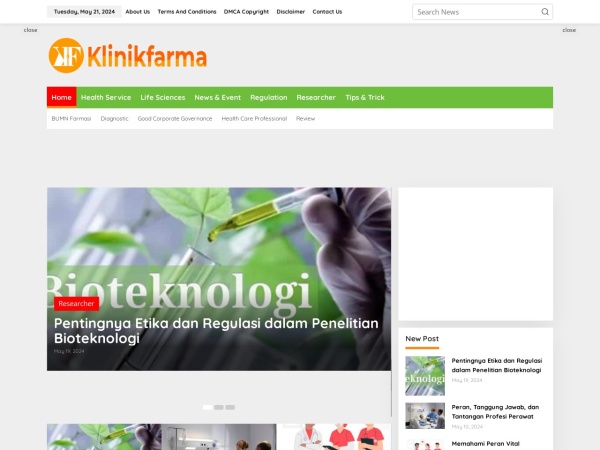 klinikfarma.com website captura de pantalla KlinikFarma.com is available at DomainMarket.com. Call 888-694-6735