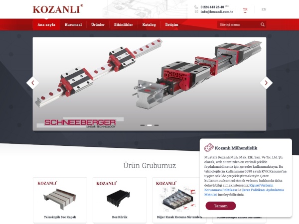 kozanli.com.tr website screenshot Kozanlı Mühendislik | SCHNEEBERGER