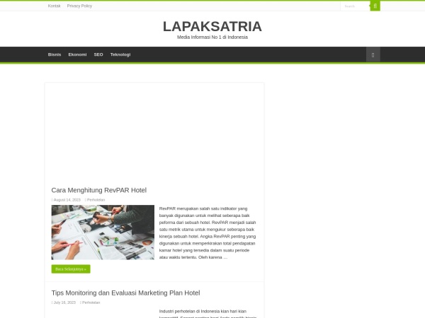lapaksatria.com website screenshot Lapak Satria
