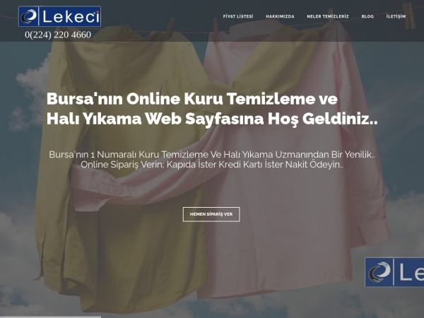 lekeci.com.tr website immagine dello schermo Bursa Halı ve Koltuk Yıkama - Bursa Lekeci Kuru Temizleme