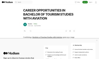 CAREER OPPORTUNITIES IN BACHELOR OF TOURISM STUDIES WITH AVIATION