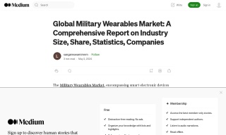 Global Military Wearables Market: A Comprehensive Report on Industry S
