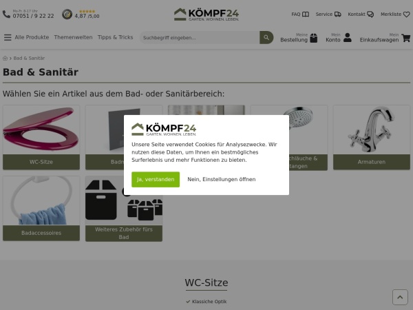 mein-designbad.de website ekran görüntüsü KÖMPF24 - Ihr Profi für Haus, Heim und Garten