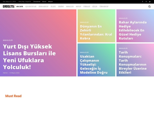 mektup.gen.tr website Скриншот Mektup | Türk & Dünya Mektup