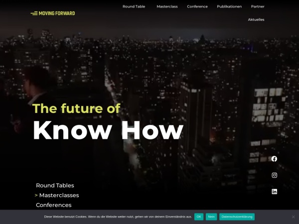 moving-forward.com website skærmbillede Moving Forward - Shaping The Future