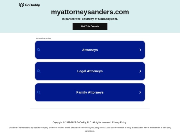 myattorneysanders.com website Скриншот 
