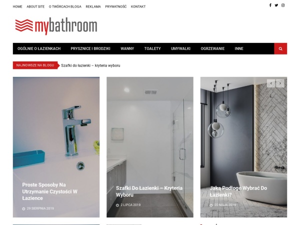 mybathroom.pl website skärmdump My Bathroom